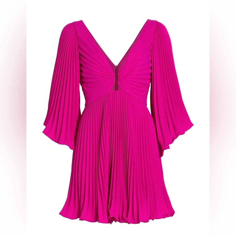 pink monique lhuillier dress